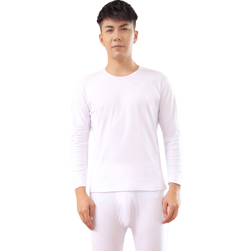 Mỏng mùa thu quần áo mùa thu quần mens cotton T-shirt màu tinh khiết thiết lỏng đáy quần cơ sở quần dây mùa hè.