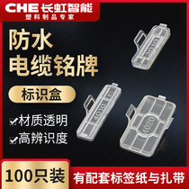 Cable identification nameplate 3010 20 Wire marking box 4010 transparent plastic 20 Waterproof marking box LMC label
