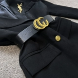 Длинный комплект, костюм, в стиле Шанель, средней длины, высокая талия