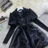 Весеннее осеннее модное милое сексуальное платье, городской стиль, в западном стиле