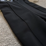 2023秋冬新款垂感高腰显瘦加绒微喇裤修身复古时尚喇叭裤女6769