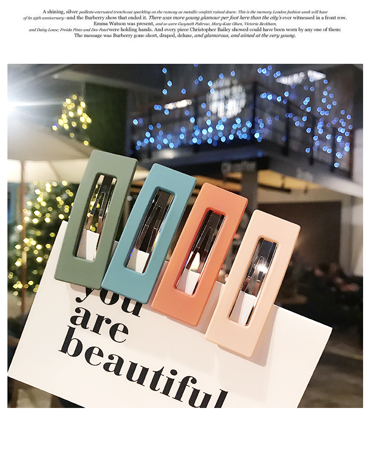 Ins girl tim chà BB clip bangs clip kẹp tóc Hàn Quốc đơn giản tính khí tóc clip bên clip mũ nón gãy tóc clip nữ - Phụ kiện tóc dây buộc tóc đẹp