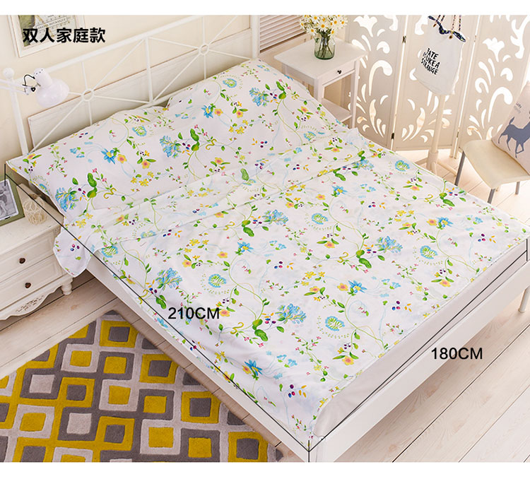 Ngoài trời di động du lịch sức khỏe túi ngủ lót bẩn giường đơn giản cotton chống bẩn khách sạn quilt siêu nhẹ xách tay du lịch