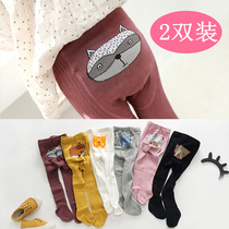Baby pantyhose big pp spring and autumn baby leggings socks cotton girl pair pants children socks thin