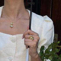 BO O N E E ORIGINAL DESIGN ADVANCED FEEL GIFT CAN OPEN PHASE CASE LOVING ZIRCONS NECKLACE OPENING RING FEMALE TIDE