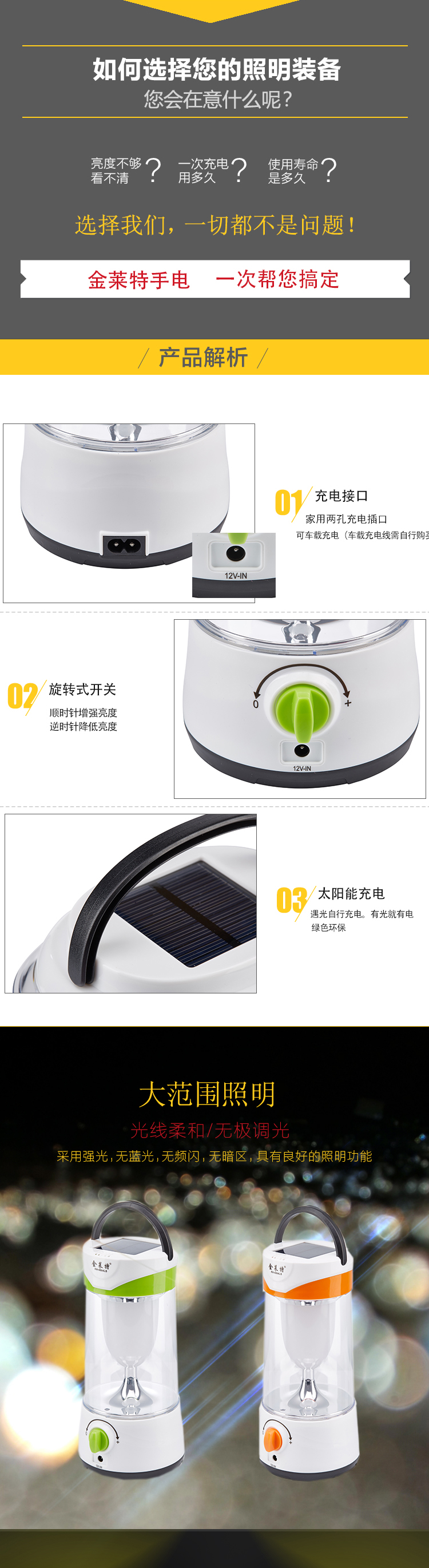 Golden Wright LED Có thể sạc lại Đèn cắm trại Đèn di động Đèn khẩn cấp Đèn ngoài trời 10W KN-6864LS đèn led cầm tay siêu sáng