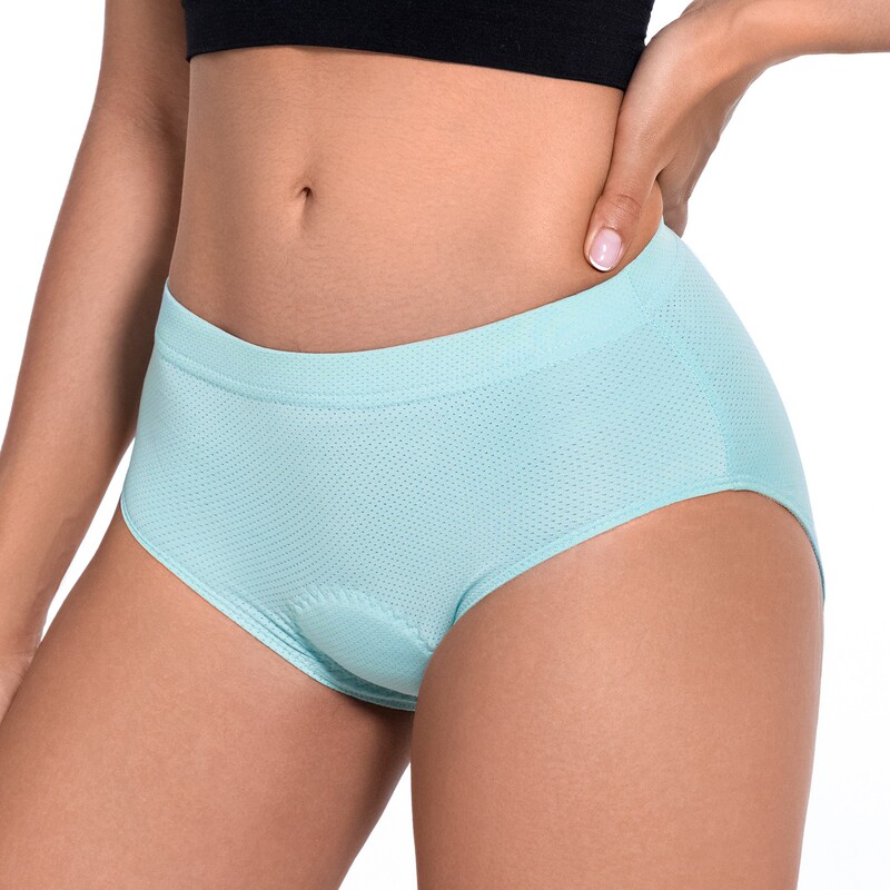 Cycling Underwear for Women, Mountain Road Bike Triangle Shorts, Breathable, Quick-Drying, Shock-Absorbing Silicone Pad for Hip Protection