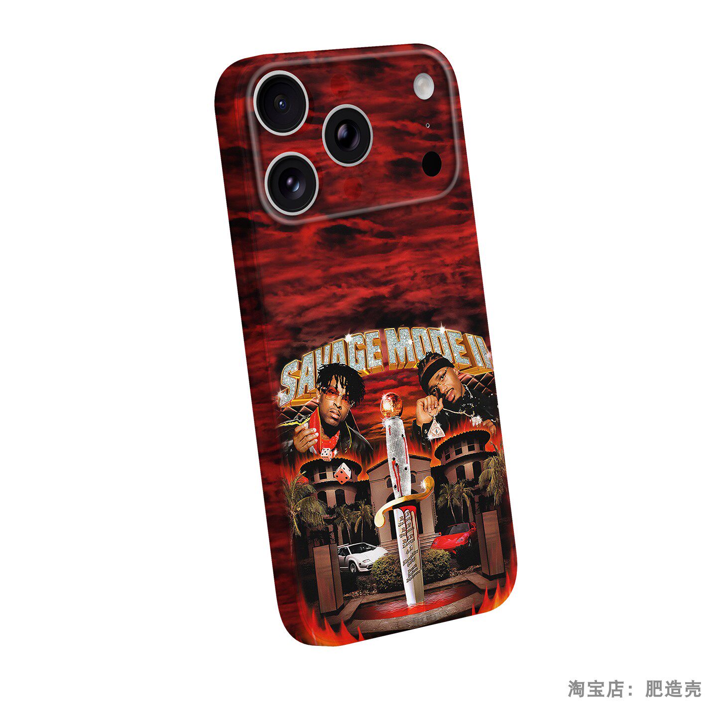 21 Savage Album Art & Portrait 15 iPhone Case