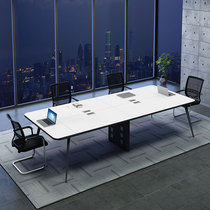 Conference table simple modern long table round corner size type conference room table and chair combination office training table steel frame