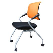 Folding training chair with writing board conference chair press chair thick breathable comfortable office meeting chair