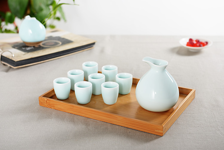 Rượu thủy tinh đặt rượu vang gốm đặt rượu vang ly rượu vang trắng ly rượu vang ly tách sáng tạo sake rượu nhỏ hầm rượu chén uống rượu đẹp