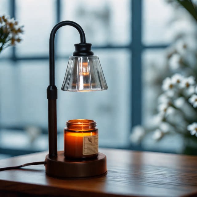 Mini Adjustable Fragrance Wax Melting Lamp, Timed Candle Melting Lamp, Aromatherapy Candle, Bedroom Bedside Table Lamp, Night Light, Ambient Light