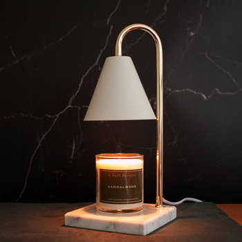 Marble Scented Candle Lamp, Wax Melting Lamp, Hot Melt Lamp, Candle Melting Lamp, Desk Bedside Reading Lamp, Ambient Night Light
