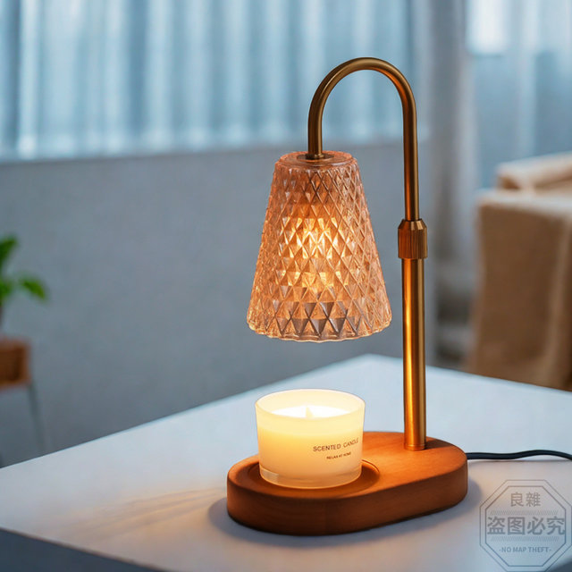 Retro aromatherapy lamp wax melting lamp timed melting candle lamp lifting fireless aromatherapy lamp diffuser night light bedroom bedside lamp