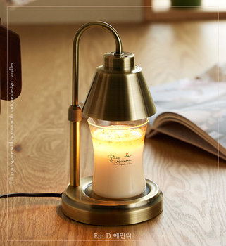 Vintage Copper ins Scented Candle Lamp Bedside Table Lamp Bedroom Atmosphere Lamp Wax Melting Lamp Night Light Fragrance Candle Lamp