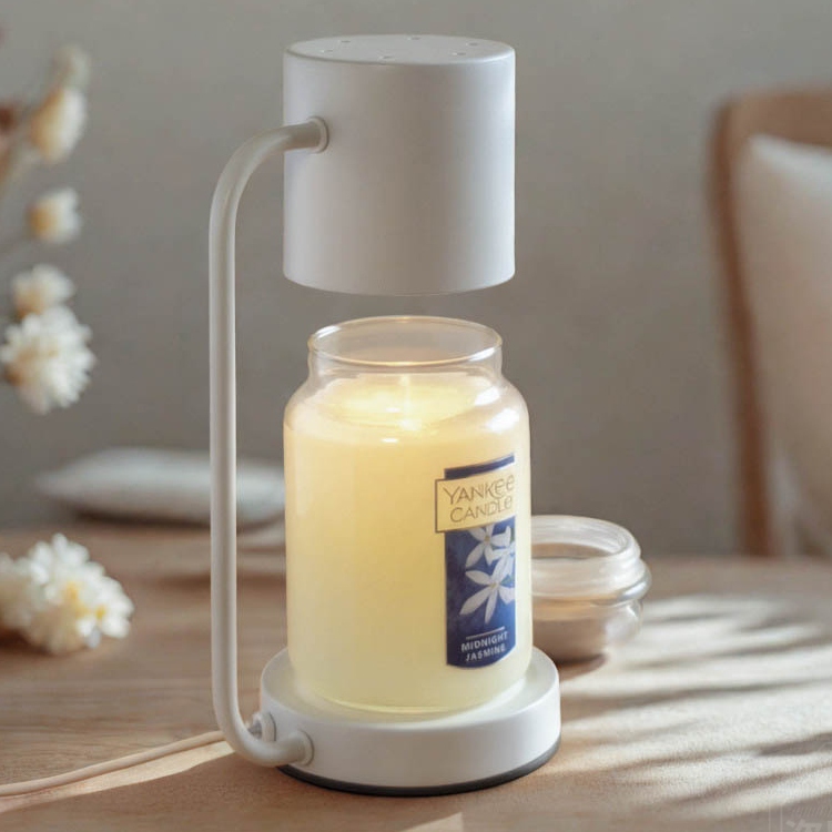 Light Luxury Flameless Aromatherapy Candle Warmer Lamp, Bedside Decorative Table Lamp, Timed Candle Melting Lamp, Hot Melt Night Light