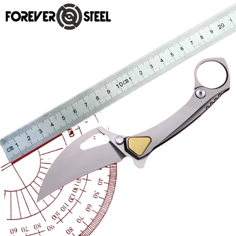 Forever Steel Eternal Blade Fs Master Gecko M390 Integrated Titanium Alloy Handle Tactical Edc Folding Knife