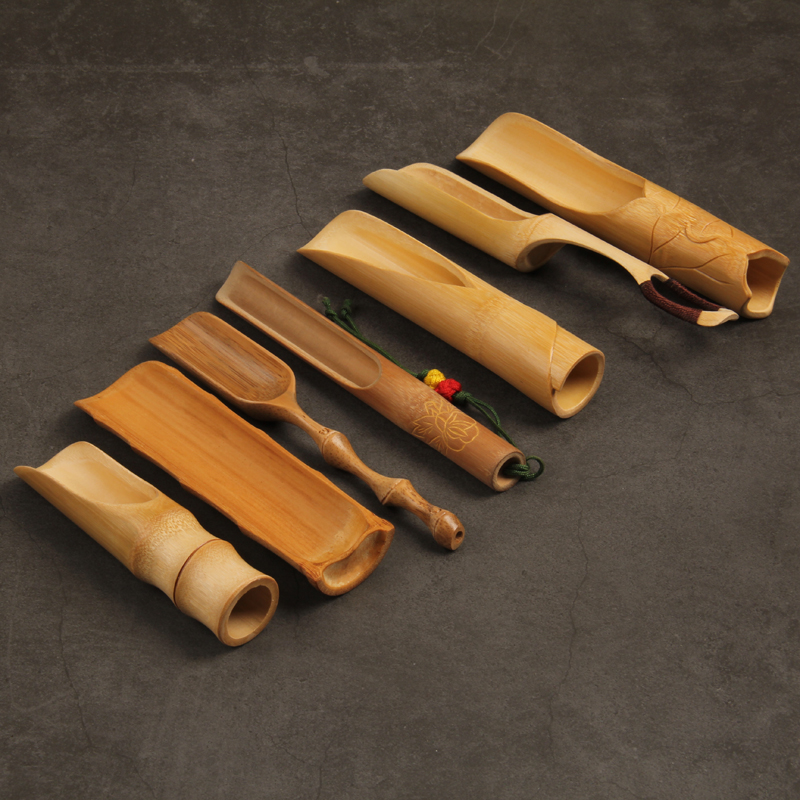 Bamboo tea shovel Tea spoon Handmade tea spoon Tea Lotus Kung Fu tea set Tea Art Tea Ceremony Six Junzi spare parts