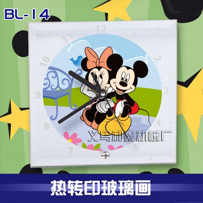 Heat transfer crystal glass picture glass frame crystal glass painting flat glass painting BL-14