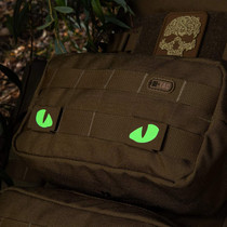 Devils Eye Velcro Backpack MOLLE Webbing Special Wear-On Youre Being Targeted Luminous Morale Badge