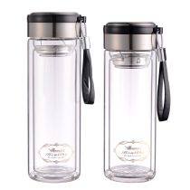 Waya Glass Cup Double Layer Portable Thermal Insulation Water Cup Men And Womens Home With Lid Thickened Filter Business Cup Of Tea