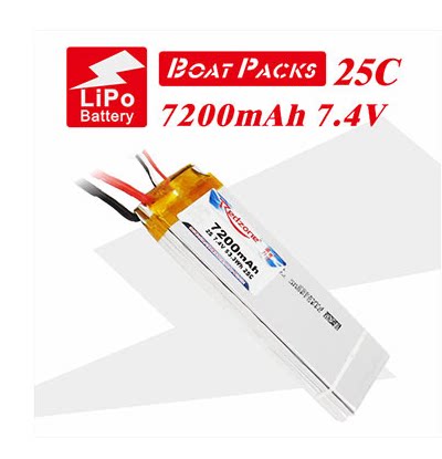 Redzone lipo 25C 7200mAh 7 4V R & F Racing Battery