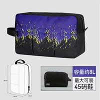 Черная, фиолетовая и желтая сумка