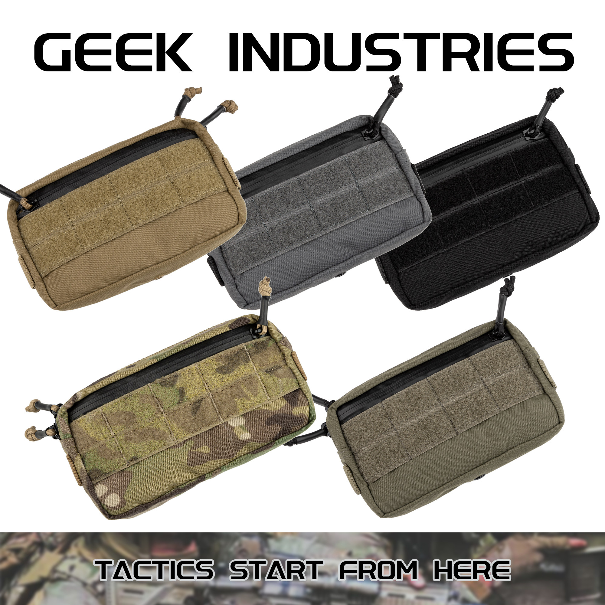 GPP Lateral Universal Accessories Package Tactical Outdoor Debris Storage Function Molle Pouch MC Original Fabric