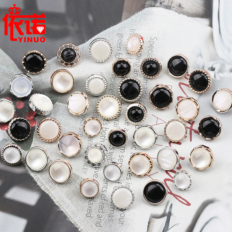 Resin Shirt Buttons for Women's Chiffon Knit Cardigans, Sweaters, Dresses, and White Clothing Accessories