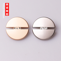 Men And Women Suits Jacket Windjersey Cashmere Coat Clothing Round Silver Tints Metal Button Buttons