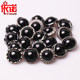 Button-buttoned women's coats, cashmere cardigan clothes, fashionable black pearl decorated round buttons