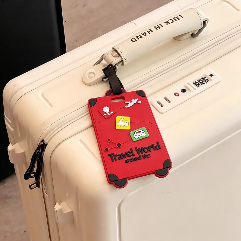 【The Perfect Companion for Your Luggage】English Luggage Tag, Anti-Loss Silicone Check-In Tag, Travel Identification Tag, Check-In Tag 【The Perfect Companion for Your Luggage】English Luggage Tag, Anti-Loss Silicone Check-In Tag, Travel Identification Tag, Check-In Tag