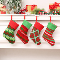 Christmas Knit Socks Candy Gift Bags Christmas Socks Christmas Socks Decoration Pendant Gift Bags Children Gifts