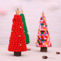 Christmas tree hair ball cone mini Christmas Tree desktop small ornaments Christmas decorations boutique table tree
