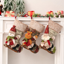 Christmas Socks Gift Bags Christmas Decorations Christmas Eve Kindergarten Gifts Children Christmas Tree Pendant Candy Gift Bags