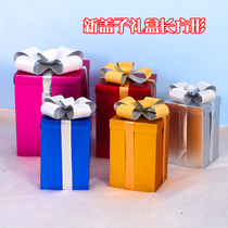 New Year gift box affordable bow gift box hexagonal long square Christmas gift box Christmas decoration