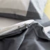phong cách Bắc Âu tối giản mát bông denim bông trải giường chăn mảnh ký túc xá giường ba mảnh - Bộ đồ giường bốn mảnh