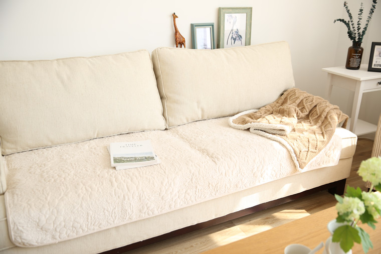 Hàn Quốc mùa đông sang trọng đệm chống trượt sofa vải châu Âu sofa da đệm phổ quát kết hợp sofa bìa khăn - Ghế đệm / đệm Sofa nệm ngồi ghế gỗ