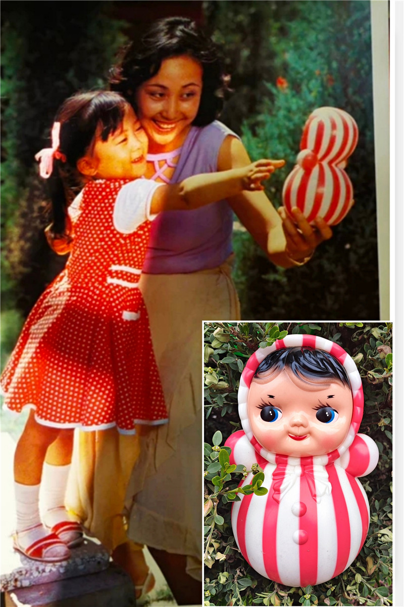 Nostalgia retro collection 80 minutes after 70 Classic doll red striped tumbler tumbler not tumbler