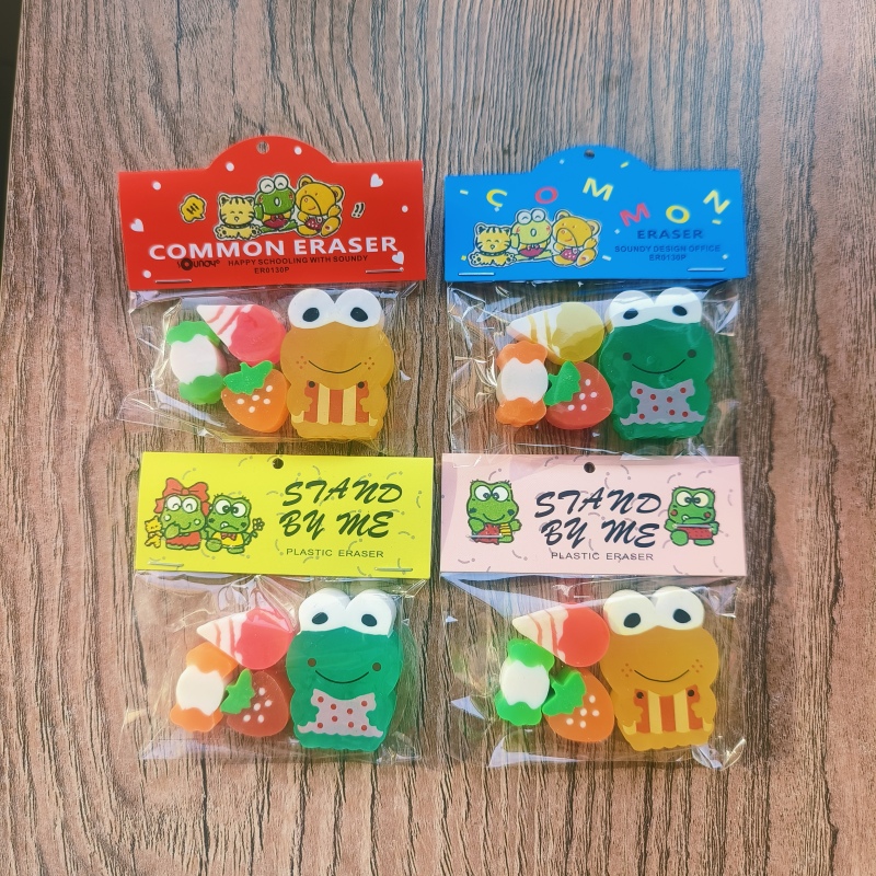 New Generation Little Frog 90S Childhood Memories Stationery Gift Eraser Retro Collection Eraser
