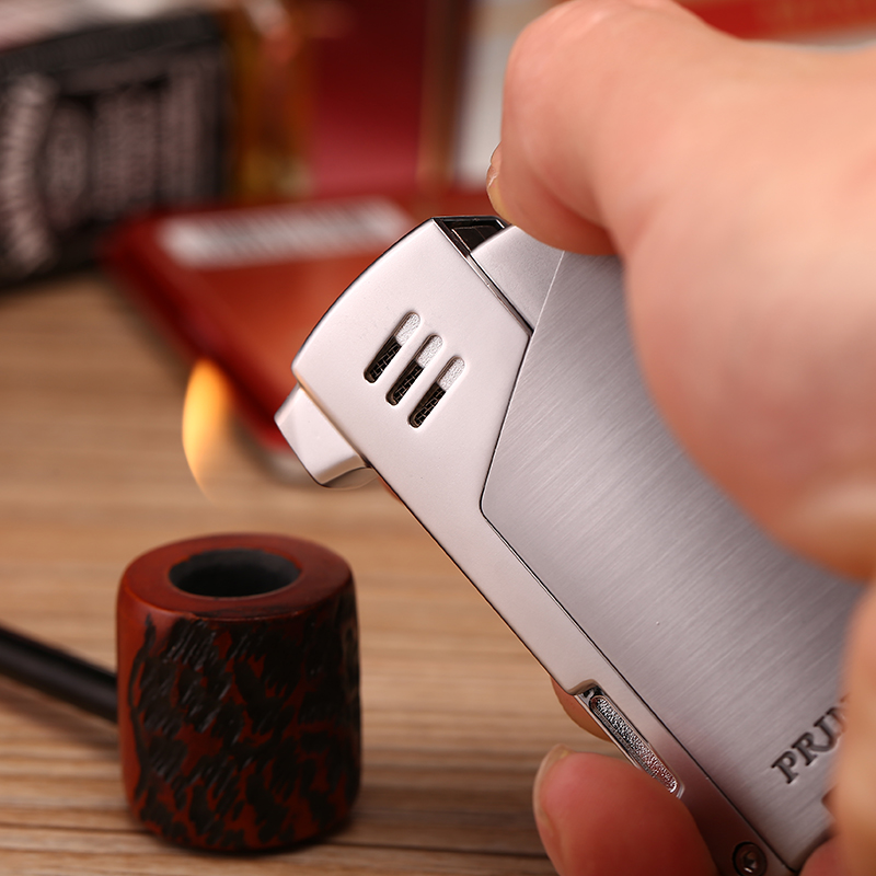 Prince Japan Prince Lighter Smoke Bucket Special Lighter Electronic Skew Fire Miao Ming Fire Tool Personality Ignitor Gift-Taobao