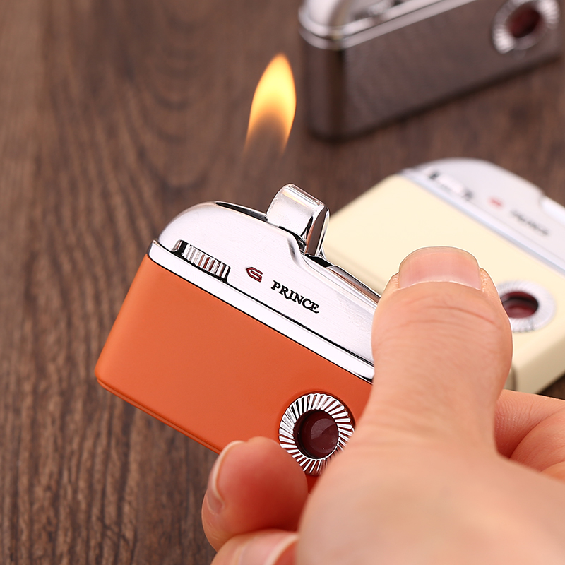Prince Lighter Japan Prince Gas Grinding Wheel Retro Penguin lift arm Ming fire personality creative retro-Taobao