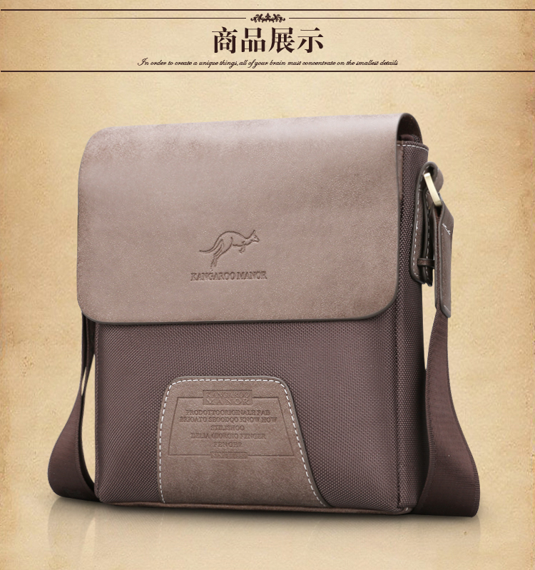 Đặc biệt hàng ngày Túi Kangaroo ánh sáng nam Oxford vải canvas thể thao túi nam Vai túi Messenger ba lô nam may balo