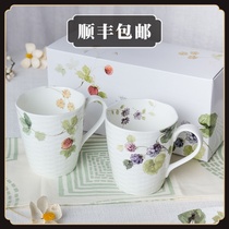 Spot Japan imported NARUMI Narumi Lucys Garden Bone China mug Water cup to cup gift box