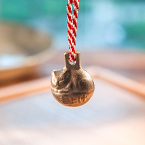 Japan Nakagawa Masashi Shoten Gold and black cast copper cat bell Kashiwagi Art Casting Institute Recruit lucky cat bell