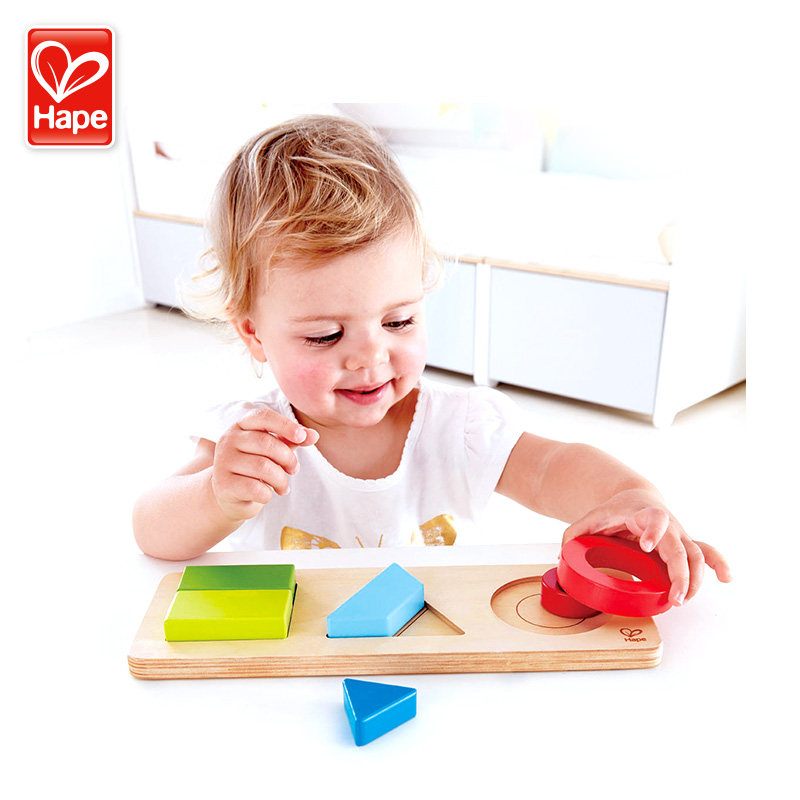hape Nikai-farm vocal bifacial geometric obsession with three-dimensional puzzle children Puzzle Wooden Toys