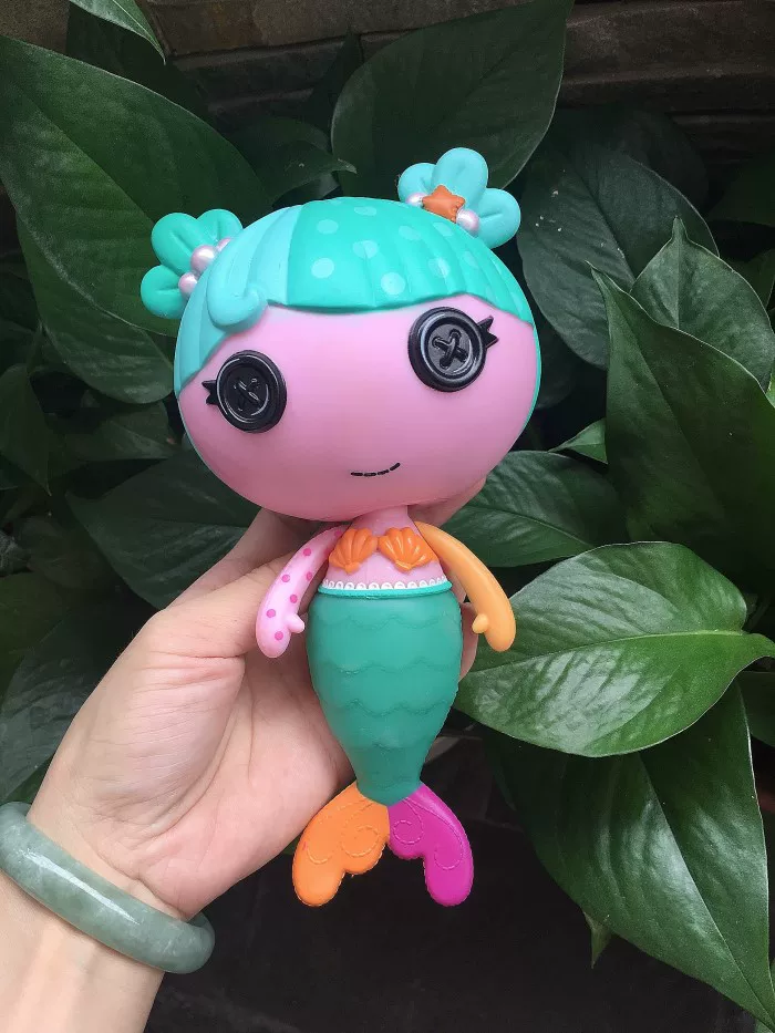Средняя твёрдая кукла Lalaloopsy Lele, 18 см, русалка/ангел, коллекционная фигурка
