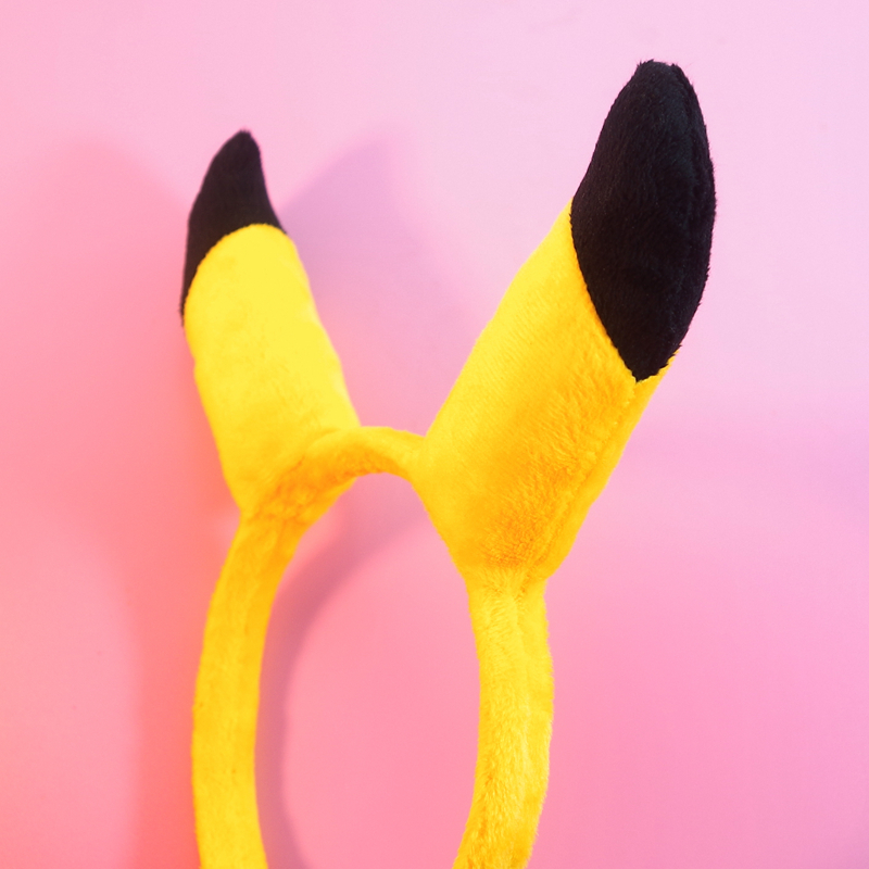 Pikachu dễ thương headband dành cho người lớn Mũ Hàn Quốc cô gái tim thể thao rửa tóc để làm phụ kiện tóc yoga cài tóc cô dâu