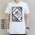 Áo thun nam tay ngắn Adidas 2019 mới xuân hè thể thao nửa tay nửa cổ tròn nam tính từ bi giản dị - Áo phông thể thao Áo phông thể thao