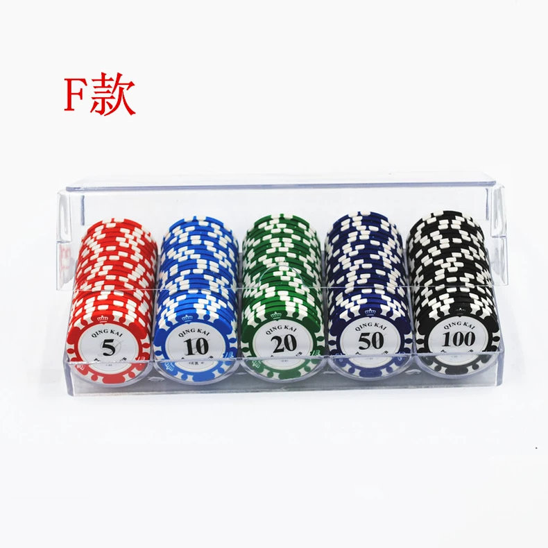 Chip 100 yard 0235 đất sét mờ acrylic thiết lập màu mệnh giá tùy chọn tùy chỉnh mạt chược chip - Các lớp học Mạt chược / Cờ vua / giáo dục